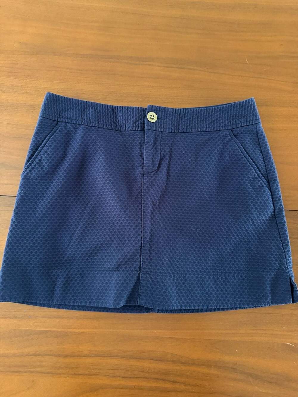 Lilly Pulitzer Navy Blue Textured Skort Size 4